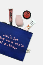 Load image into Gallery viewer, Re-Use Canvas Pouch - Today's Makeup