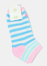 Load image into Gallery viewer, Soft Striped &amp; Apple Low-Cut Socks
