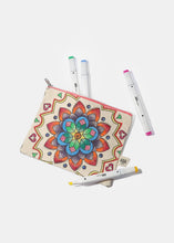 Load image into Gallery viewer, AOA Canvas Pouch - Palm Tree Sketch
