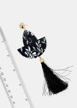 Load image into Gallery viewer, Retro Print Tassel Dangle Earrings

