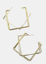 Load image into Gallery viewer, Geometric Hoop Earrings
