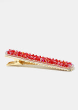 Load image into Gallery viewer, 3-Piece Beaded and Rhinestone Hair Pins
