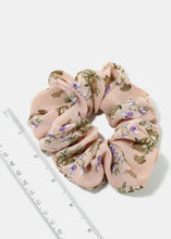 Load image into Gallery viewer, Subtle Flower Print Scrunchie
